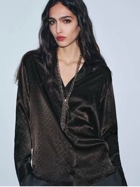 NWT Zara Set of 2 Beads and Rhinestones Choker Necklaces